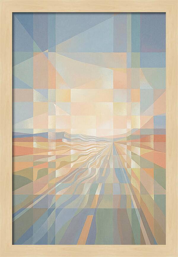 Heat Shimmer Over Desert Road
