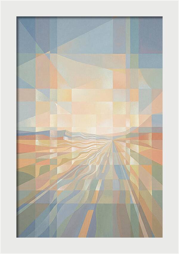 Heat Shimmer Over Desert Road