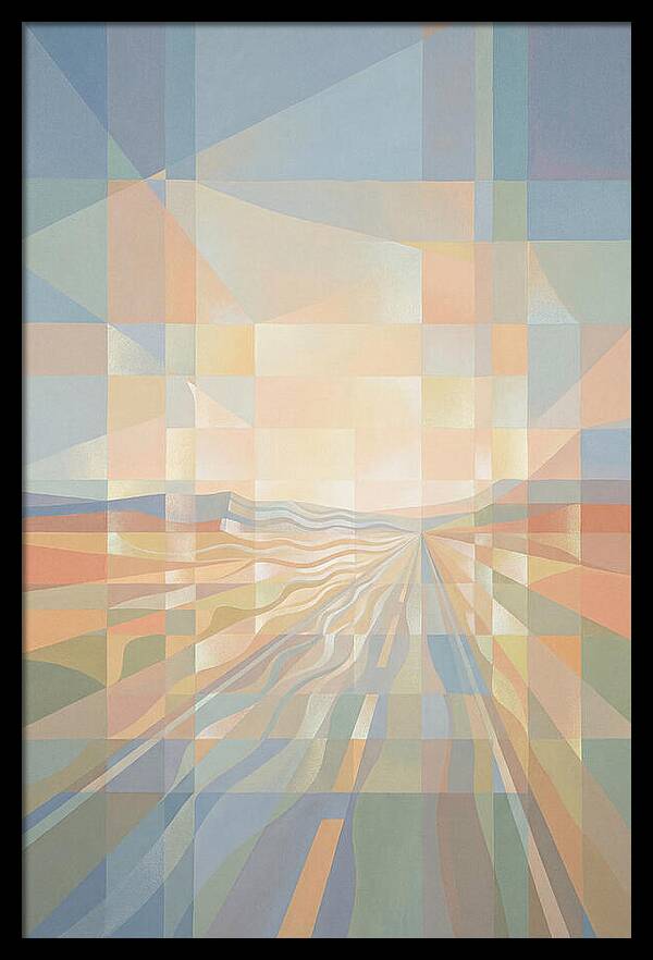 Heat Shimmer Over Desert Road