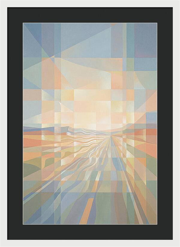 Heat Shimmer Over Desert Road