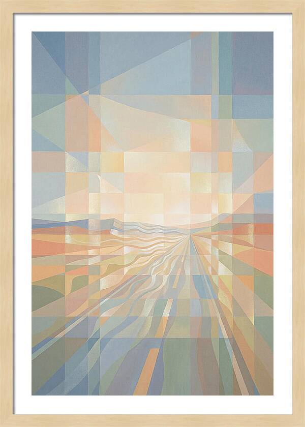 Heat Shimmer Over Desert Road