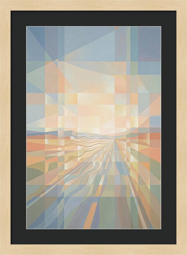 Heat Shimmer Over Desert Road