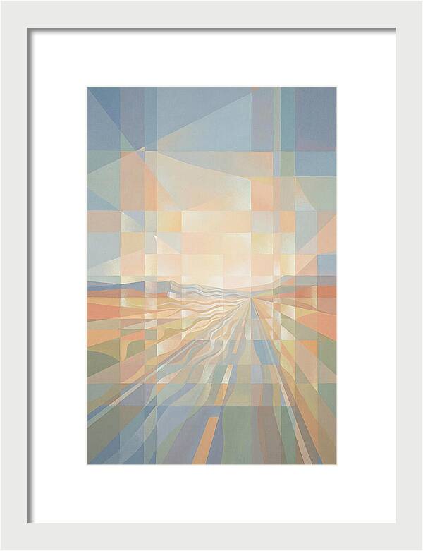Heat Shimmer Over Desert Road