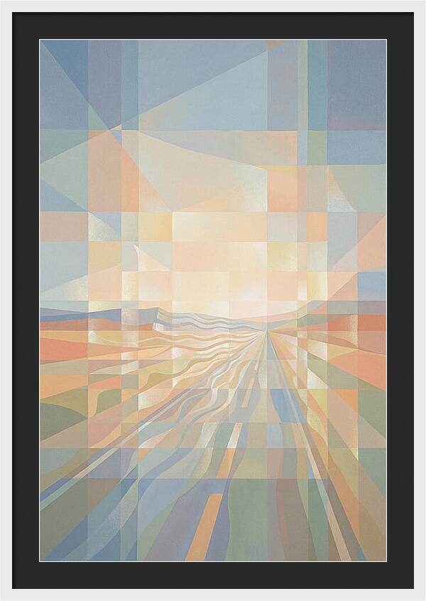 Heat Shimmer Over Desert Road