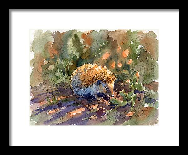 Hedgehog Among Greenery