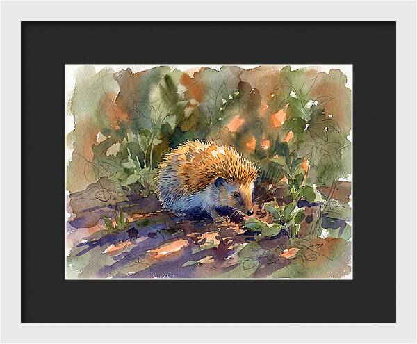 Hedgehog Among Greenery