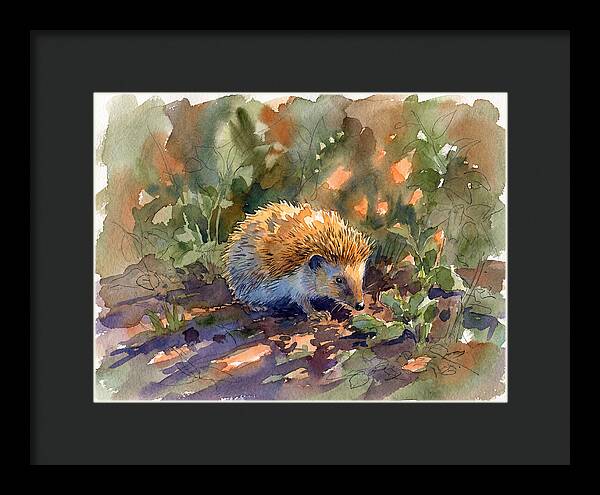 Hedgehog Among Greenery