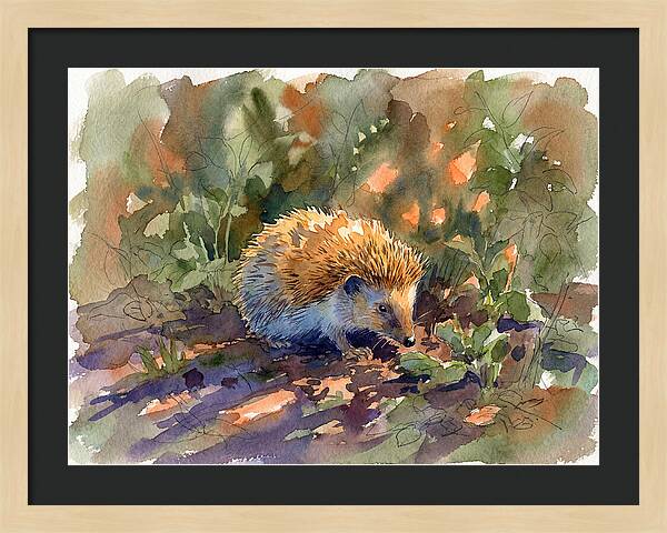 Hedgehog Among Greenery