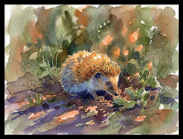 Hedgehog Among Greenery
