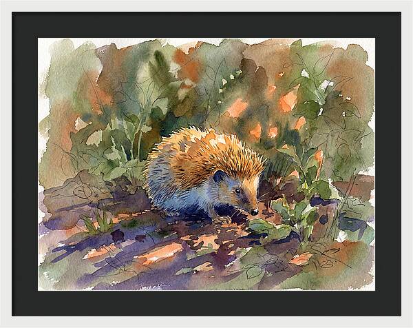 Hedgehog Among Greenery