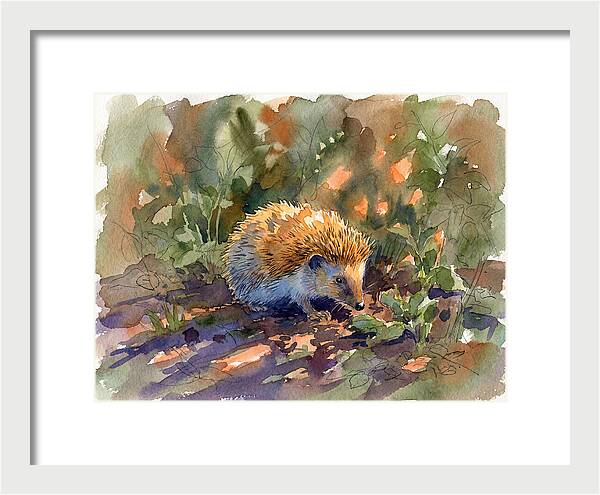 Hedgehog Among Greenery