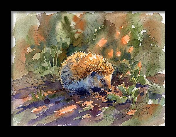 Hedgehog Among Greenery