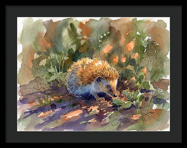 Hedgehog Among Greenery