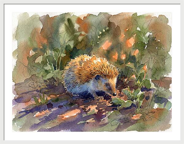 Hedgehog Among Greenery