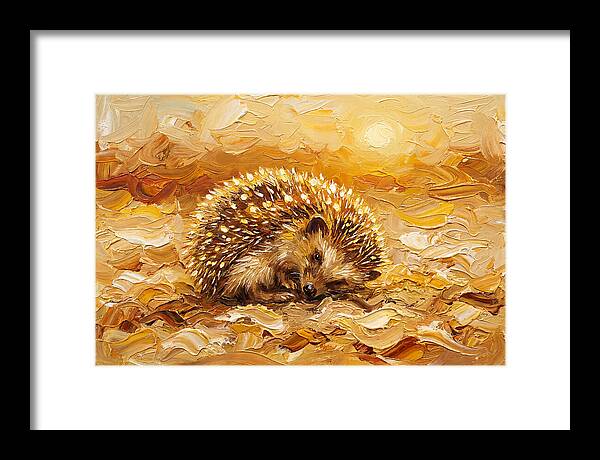 Hedgehog In Golden Light