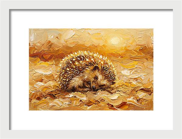 Hedgehog In Golden Light