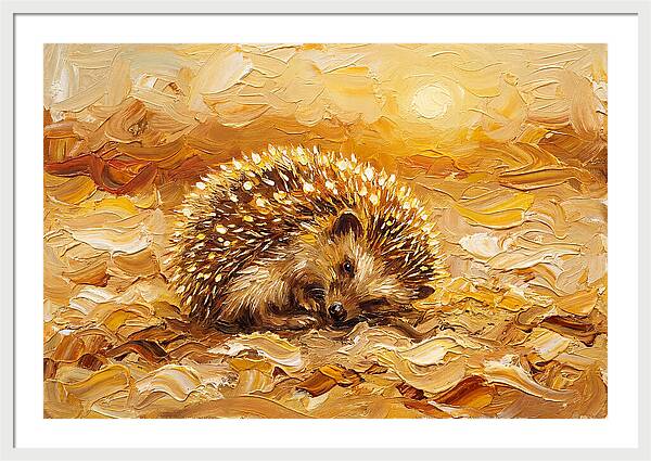 Hedgehog In Golden Light
