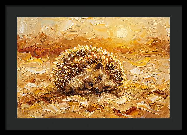 Hedgehog In Golden Light