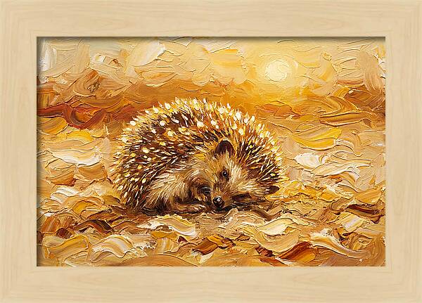 Hedgehog In Golden Light