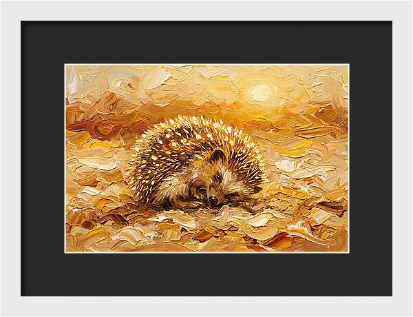 Hedgehog In Golden Light