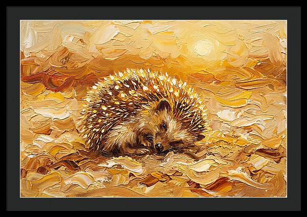Hedgehog In Golden Light