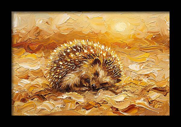 Hedgehog In Golden Light