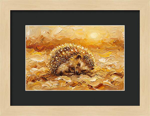Hedgehog In Golden Light