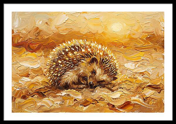 Hedgehog In Golden Light