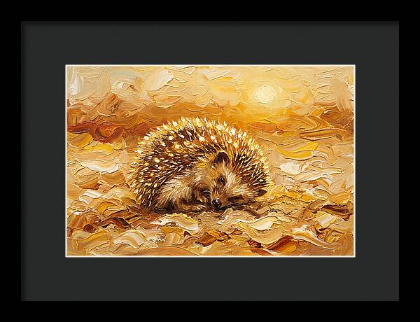 Hedgehog In Golden Light