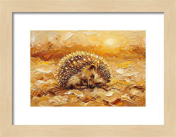 Hedgehog In Golden Light