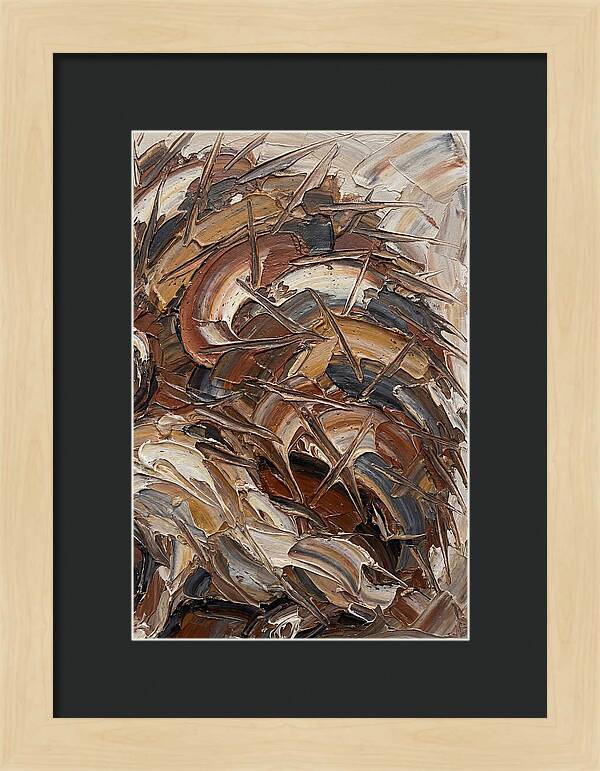 Hedgehog In Textured Earth Tones