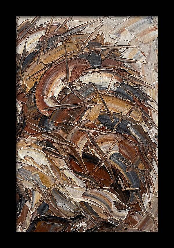 Hedgehog In Textured Earth Tones