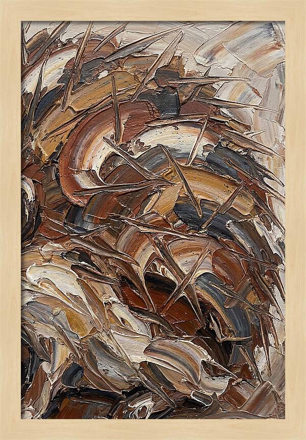 Hedgehog In Textured Earth Tones