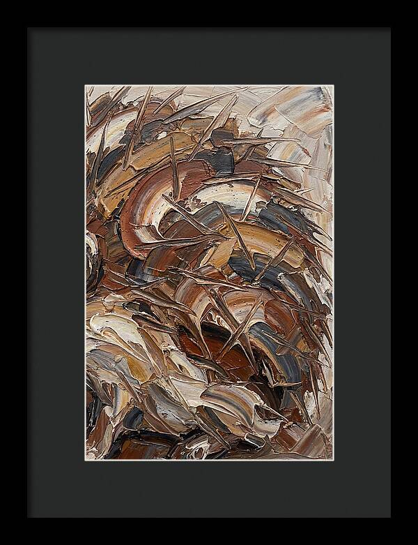 Hedgehog In Textured Earth Tones