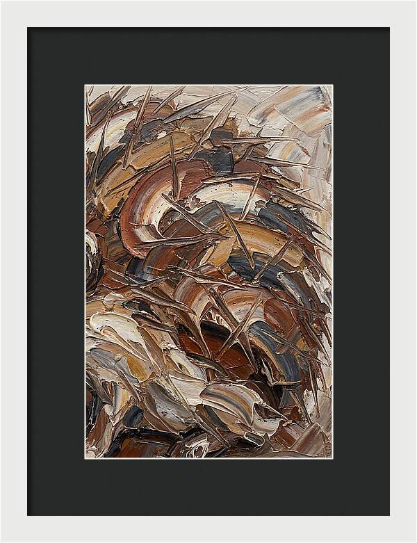 Hedgehog In Textured Earth Tones