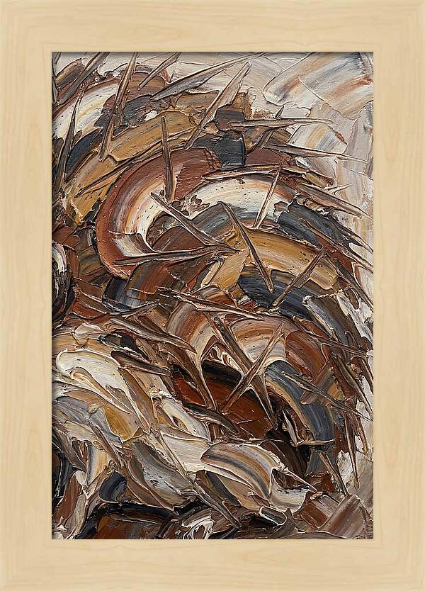 Hedgehog In Textured Earth Tones