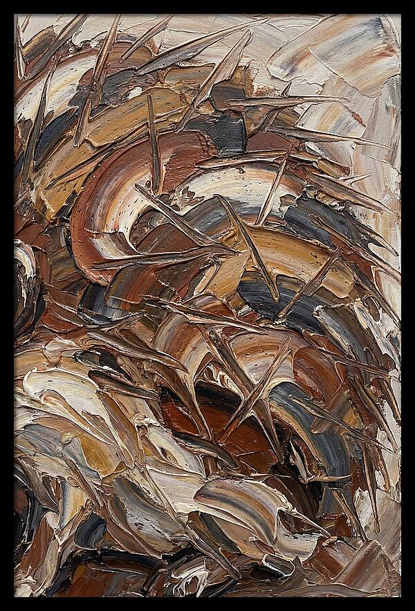 Hedgehog In Textured Earth Tones