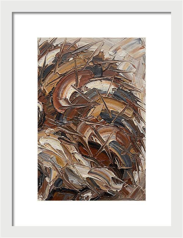 Hedgehog In Textured Earth Tones