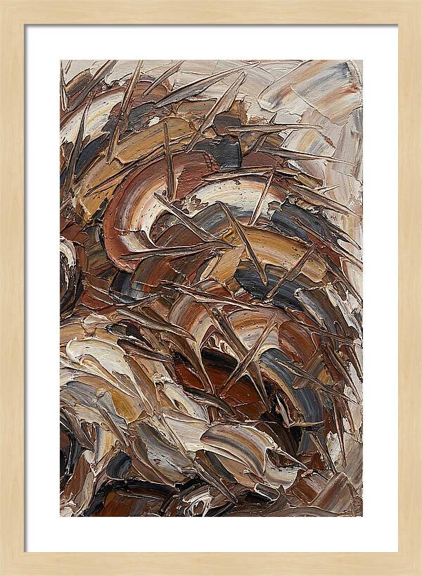 Hedgehog In Textured Earth Tones