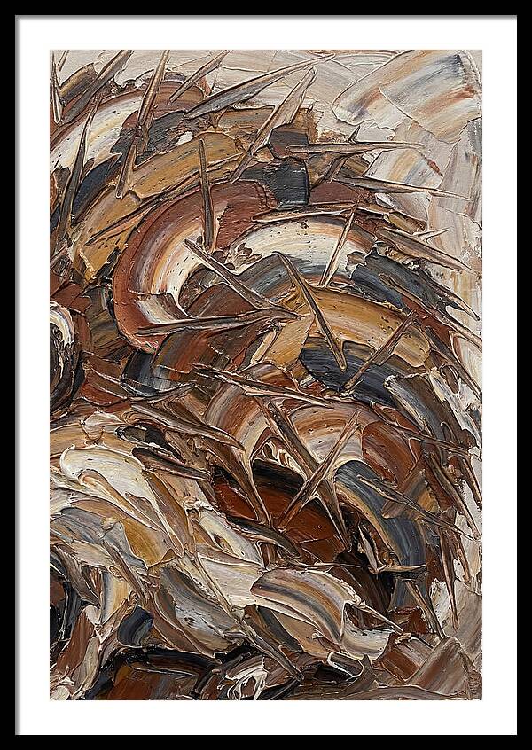 Hedgehog In Textured Earth Tones