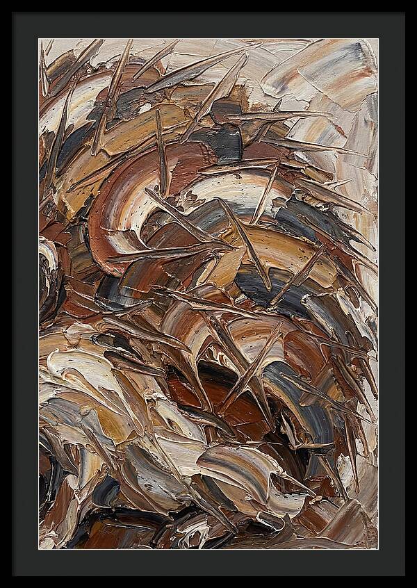 Hedgehog In Textured Earth Tones