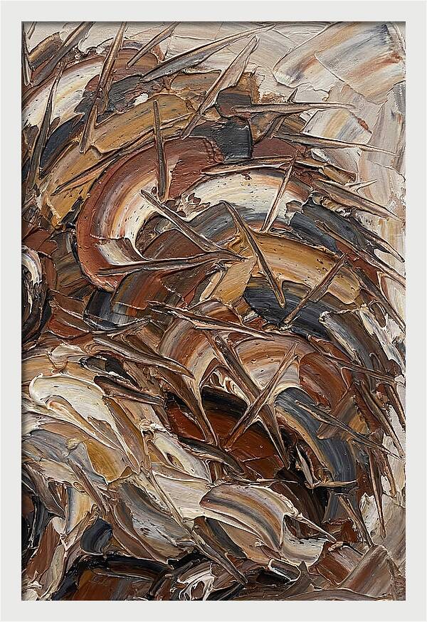 Hedgehog In Textured Earth Tones
