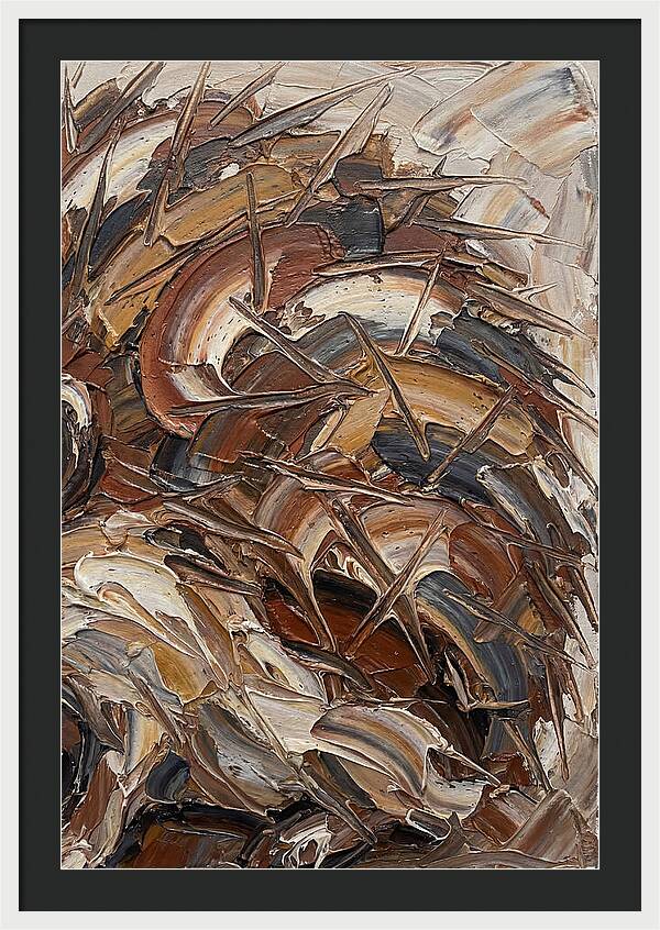 Hedgehog In Textured Earth Tones