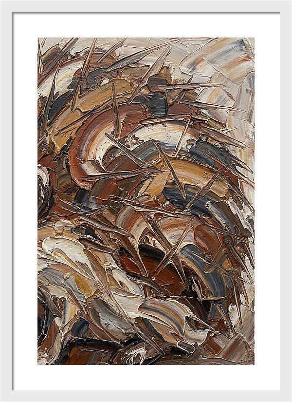 Hedgehog In Textured Earth Tones