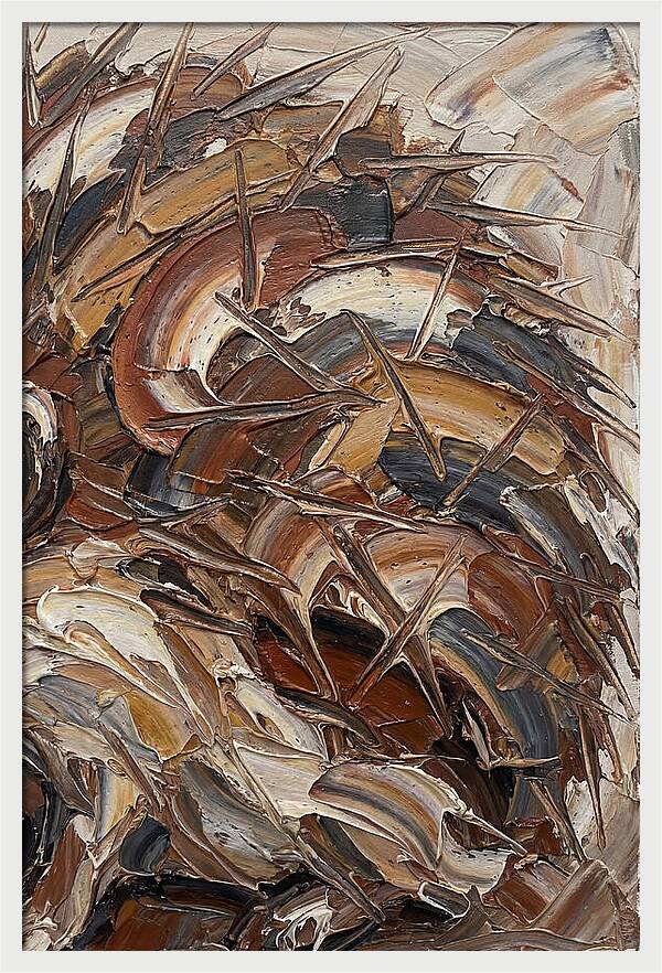 Hedgehog In Textured Earth Tones