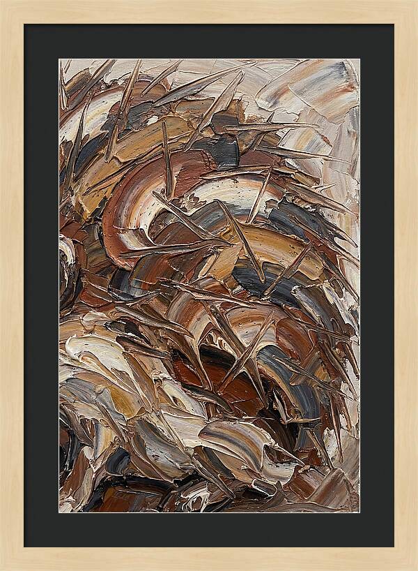 Hedgehog In Textured Earth Tones