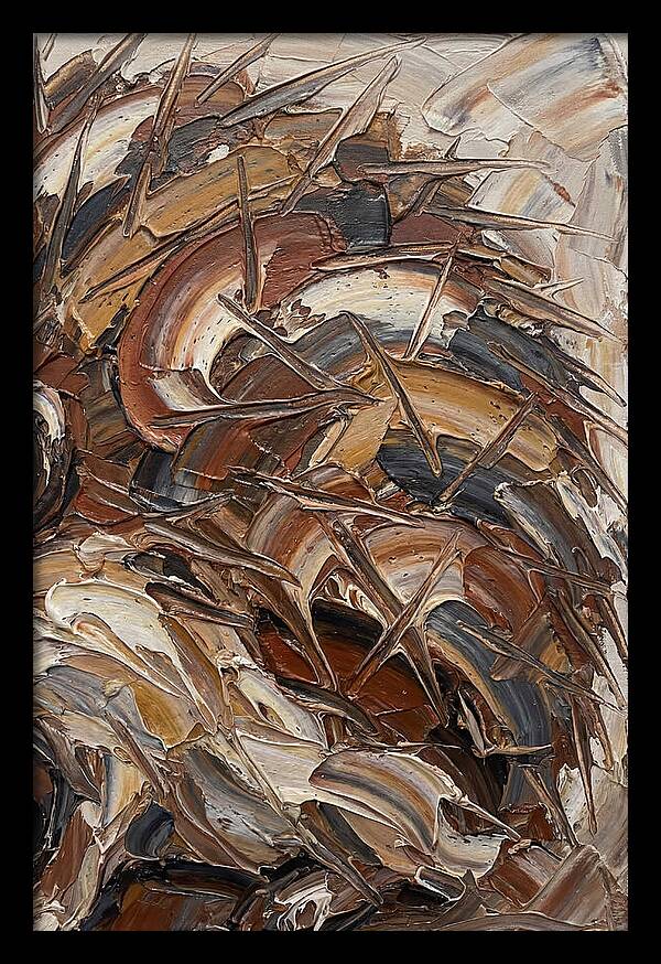 Hedgehog In Textured Earth Tones