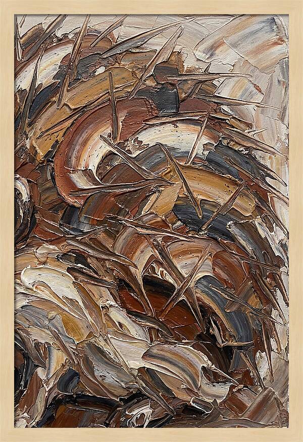 Hedgehog In Textured Earth Tones