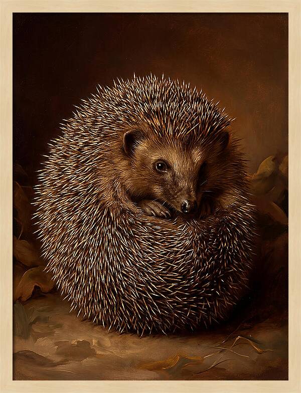 Hedgehog In Warm Embrace