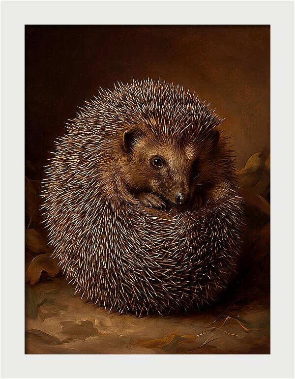 Hedgehog In Warm Embrace